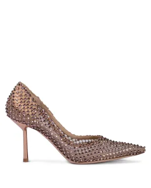 Le Silla Gilda クリスタル装飾 メッシュパンプス - サムネイル1