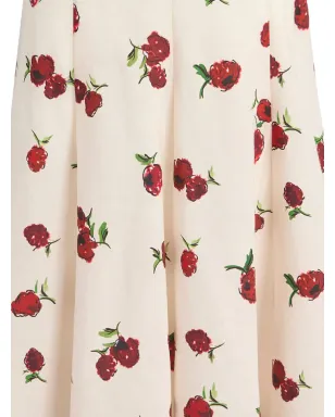 KHAITE Lenno floral-print pleated midi skirt - サムネイル2