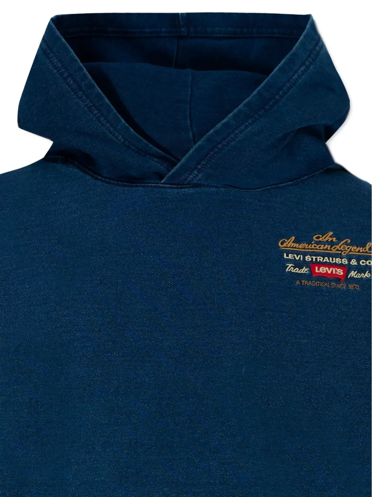 Levi's Kids embroidered-logo hoodie - Blue - 画像3