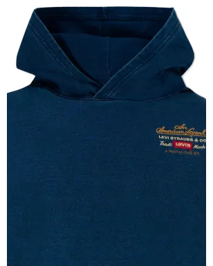 Levi's Kids embroidered-logo hoodie - Blue - サムネイル3
