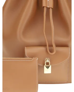 Loro Piana ドローストリングレザーバックパック - サムネイル5