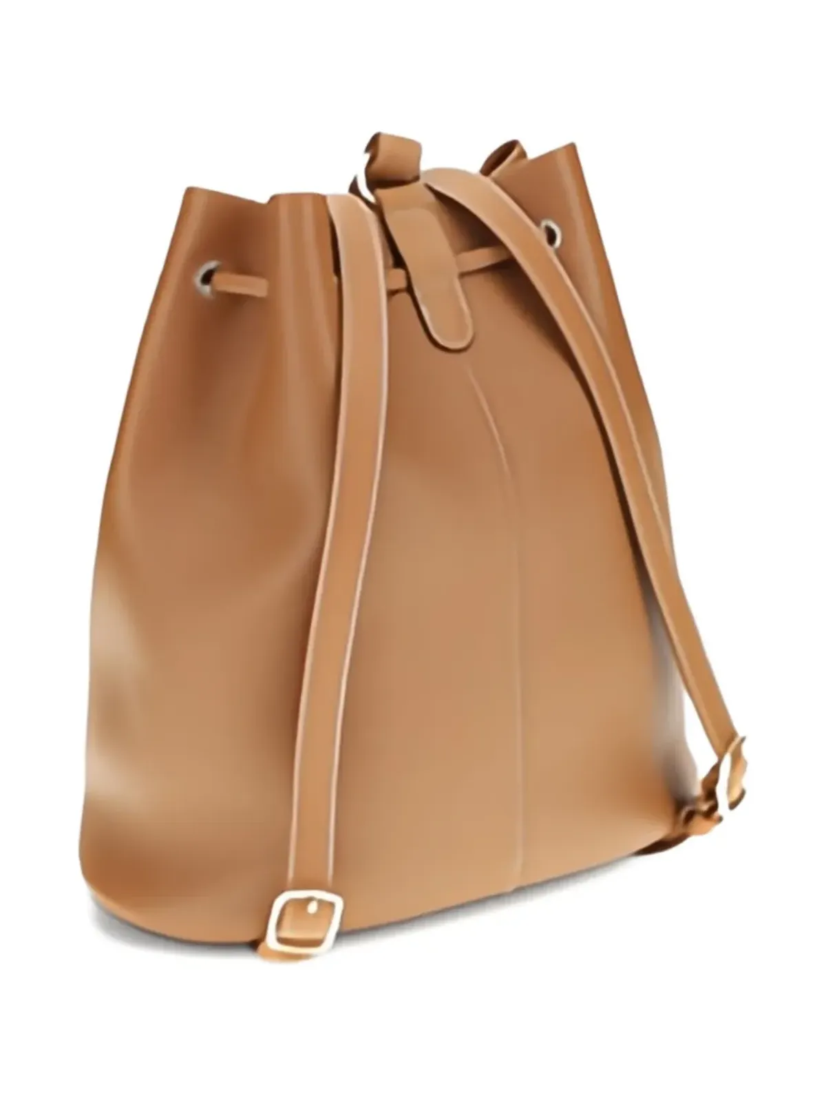 Loro Piana ドローストリングレザーバックパック - 画像2