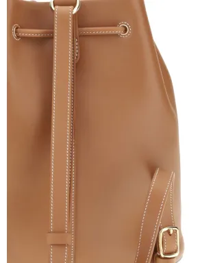 Loro Piana ドローストリングレザーバックパック - サムネイル4