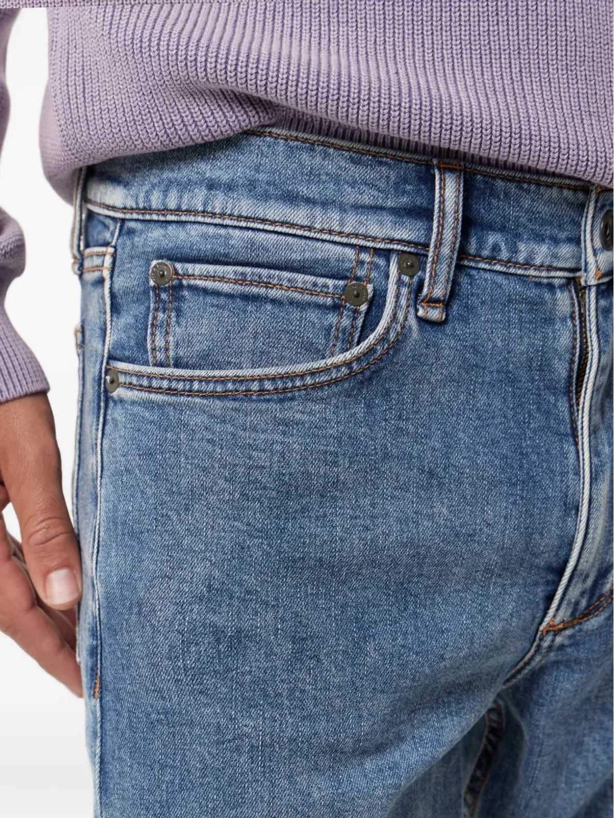 rag & bone ベルトループジーンズ ブルー - 画像5