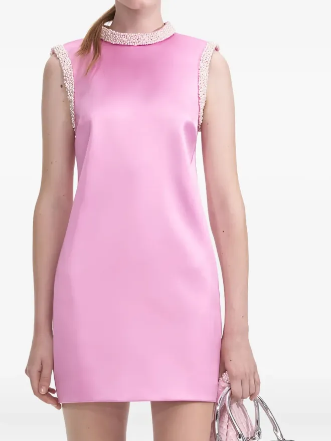 self-portrait Self-Portrait ラウンドネック ミニドレスの商品画像