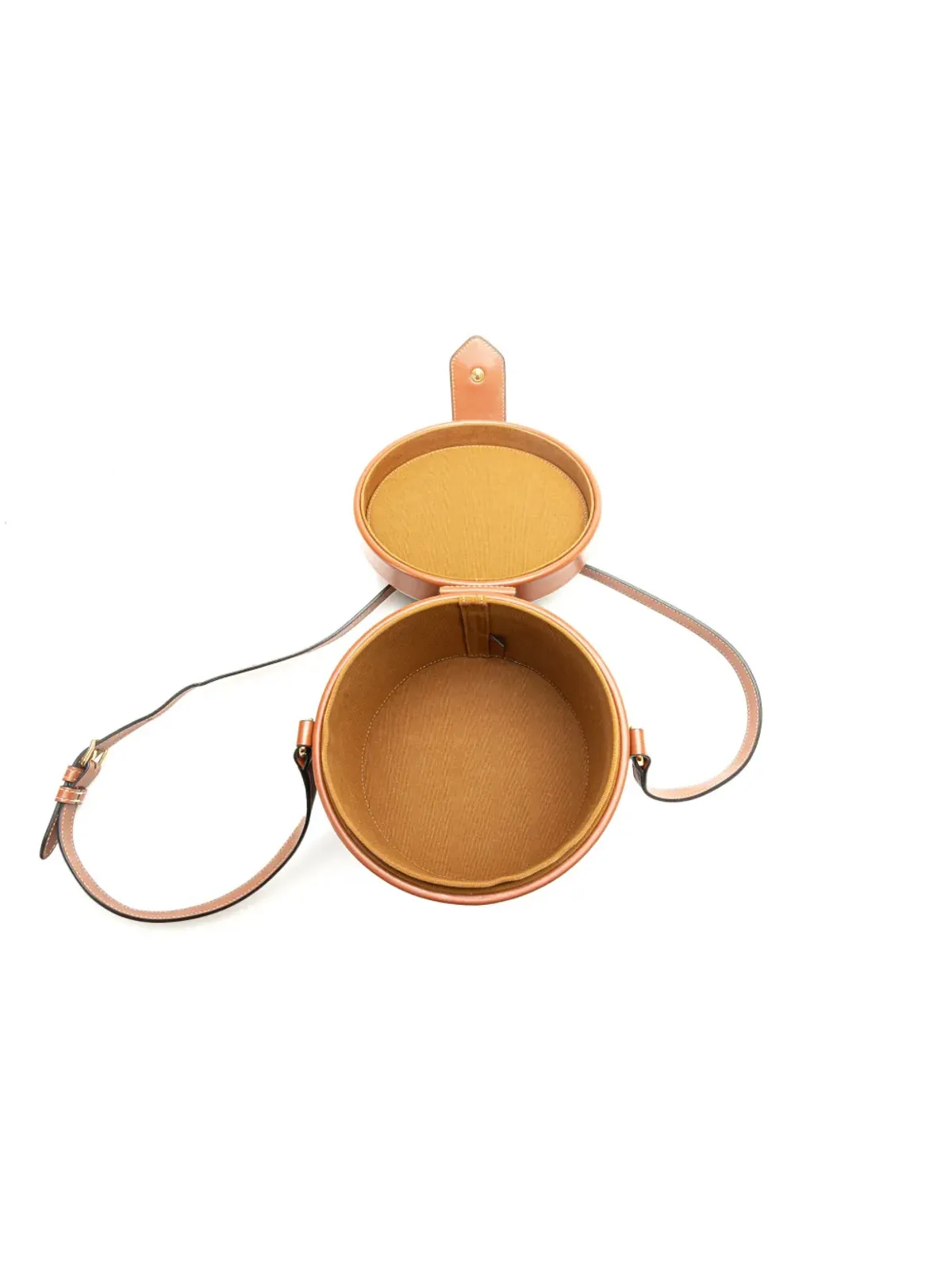 Celine ビンテージ 2020 Medium Triomphe Coated Canvas Tambour crossbody bag - Brown - 画像5