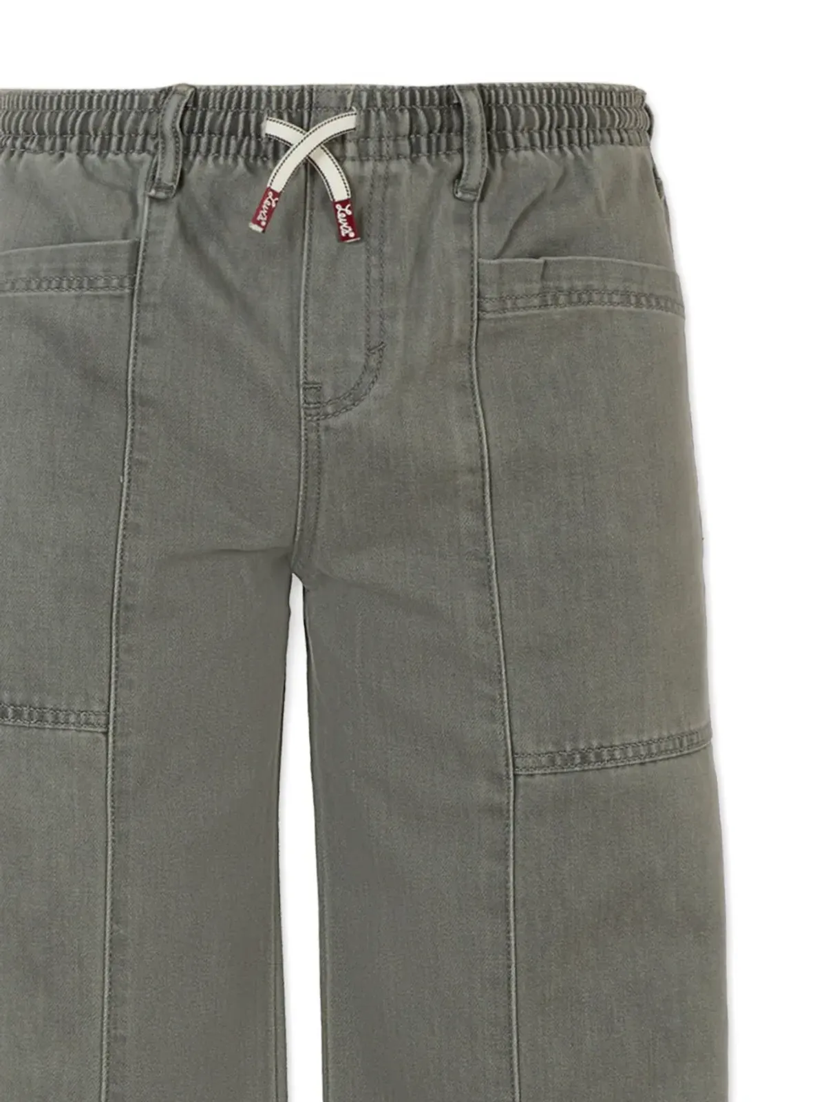 Levi's Kids エラスティックウエスト パネルドパンツ（グレー） - 画像3
