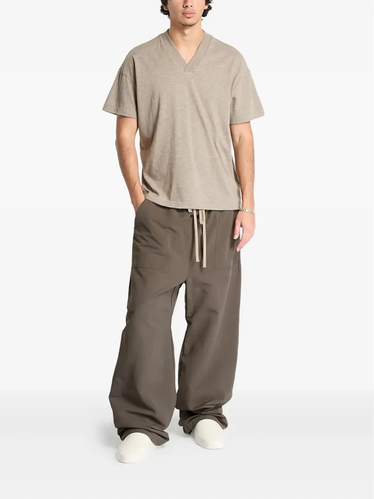 FEAR OF GOD ESSENTIALS Vネック半袖Tシャツ（3枚セット）- グレー - 画像2