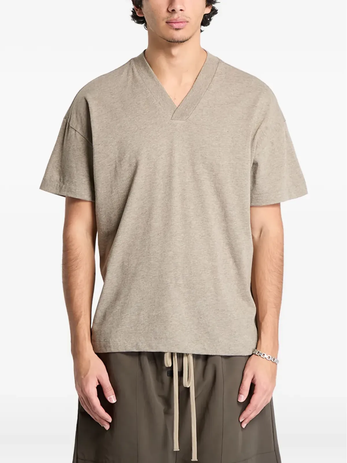 FEAR OF GOD ESSENTIALS Vネック半袖Tシャツ（3枚セット）- グレー - 画像3