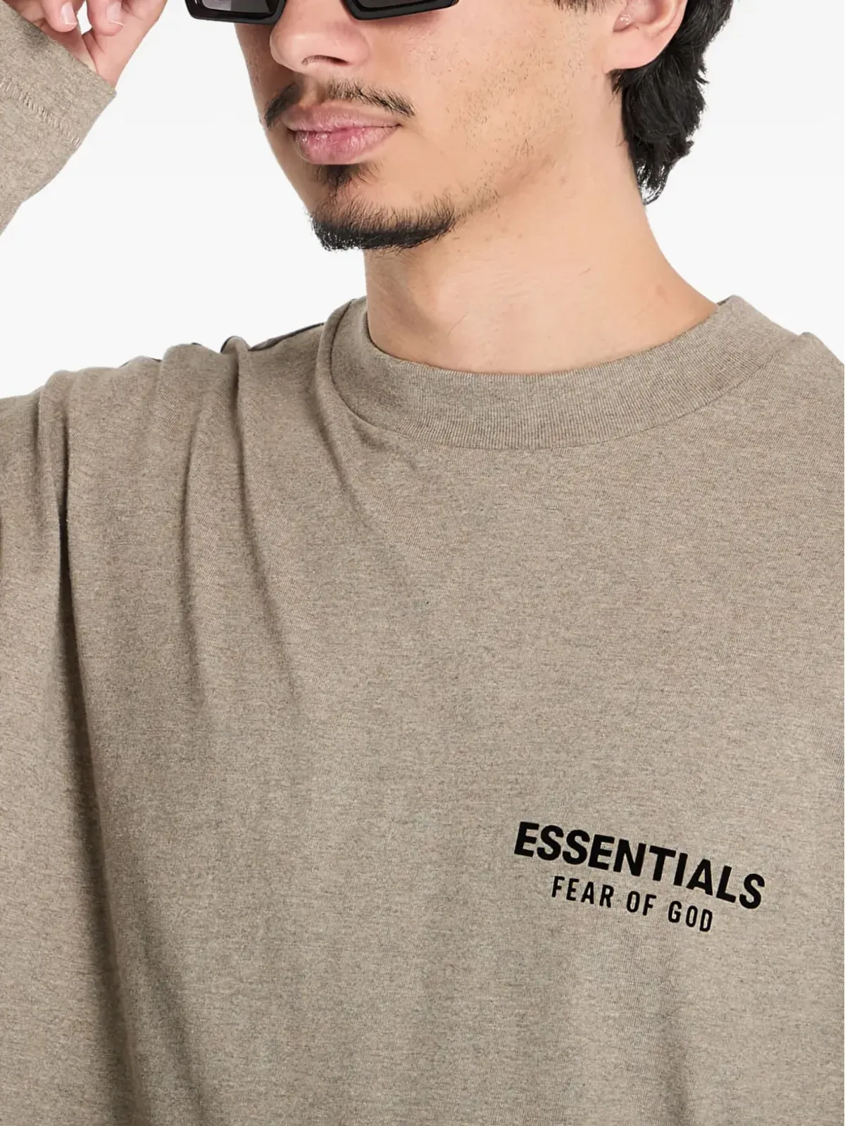 FEAR OF GOD ESSENTIALS クルーネック ロングスリーブ Tシャツ - グレー - 画像5