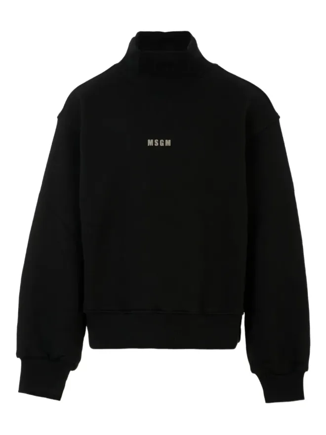 MSGM Kids MSGM Kids モックネック メタリックプリント スウェットの商品画像