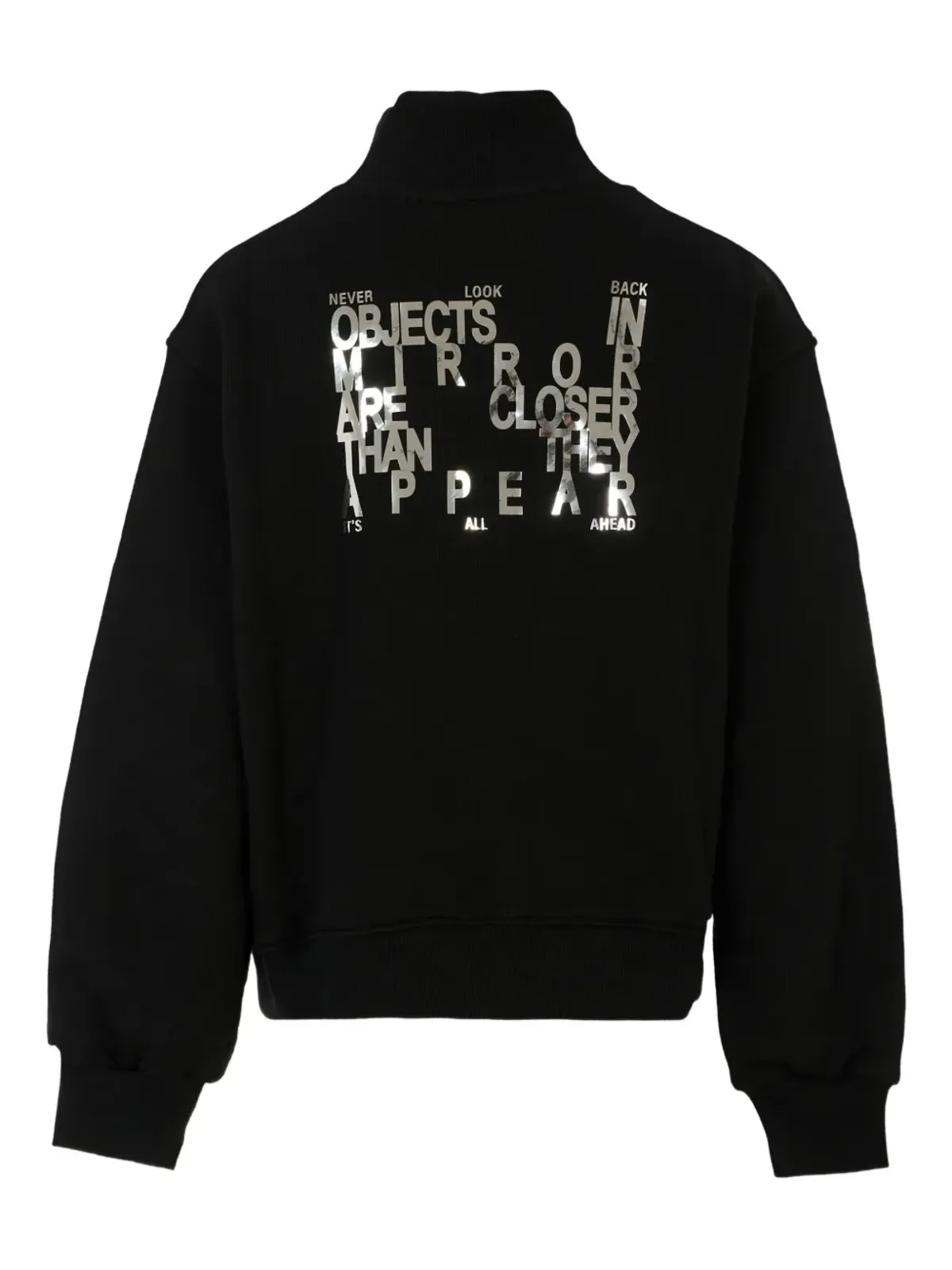 MSGM Kids モックネック メタリックプリント スウェット - 画像2