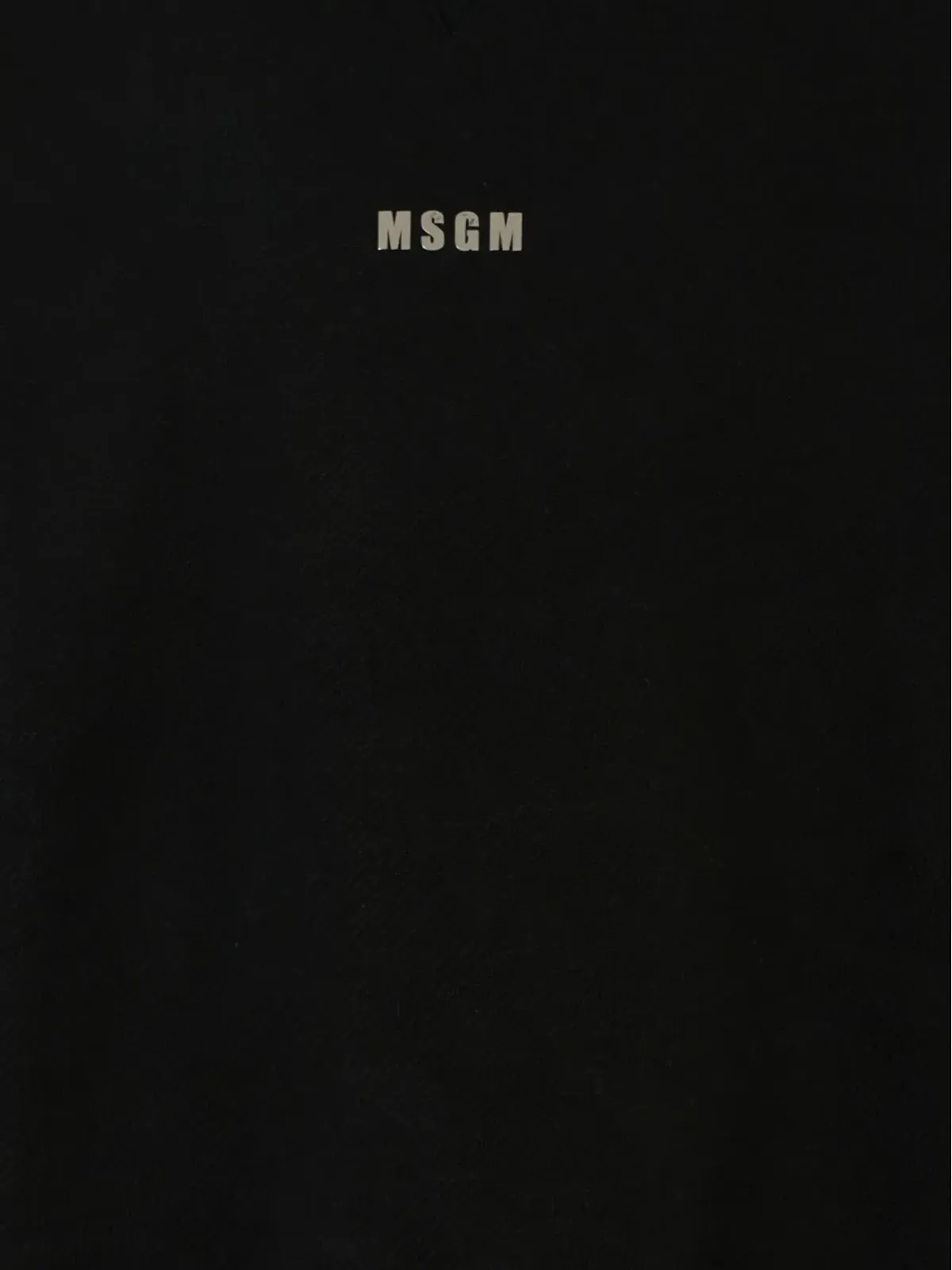 MSGM Kids モックネック メタリックプリント スウェット - 画像3