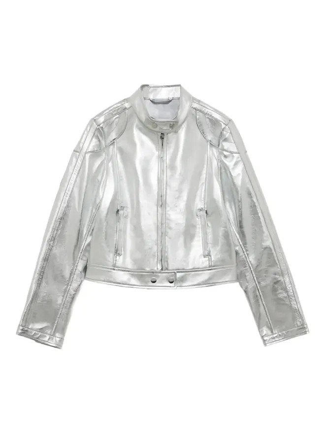 ERMANNO FIRENZE ERMANNO FIRENZE ジップアップキルトレザージャケットの商品画像