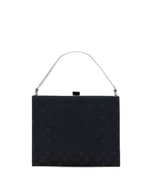 Louis Vuitton Pre-Owned 2001 Monogram Satin Ange PM ハンドバッグ - ブラック - サムネイル1