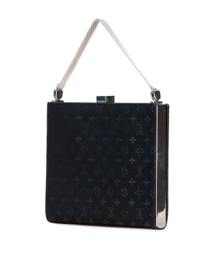 Louis Vuitton Pre-Owned 2001 Monogram Satin Ange PM ハンドバッグ - ブラック - サムネイル3