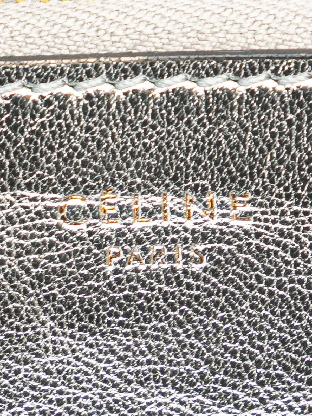 Celine Pre-Owned 2012-2018 バイカラー レザー キーリング コインポーチ - 画像5