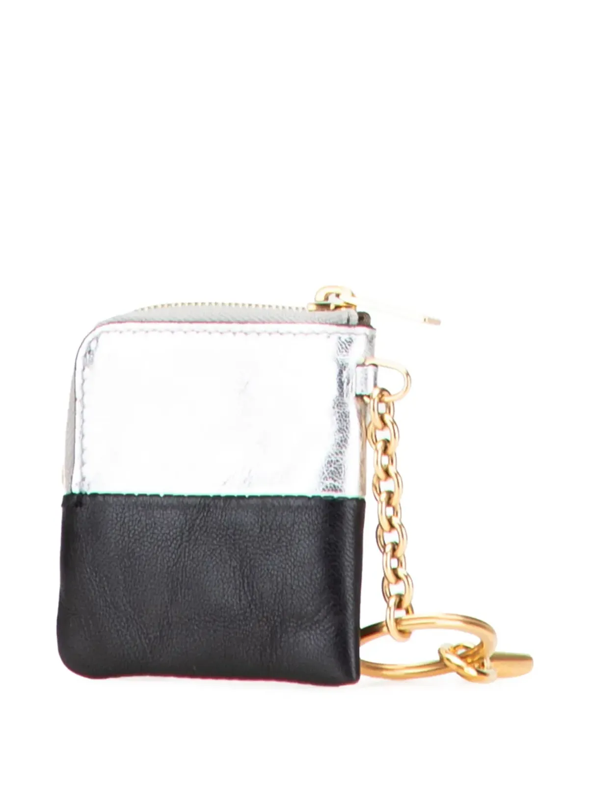 Celine Pre-Owned 2012-2018 バイカラー レザー キーリング コインポーチ - 画像2