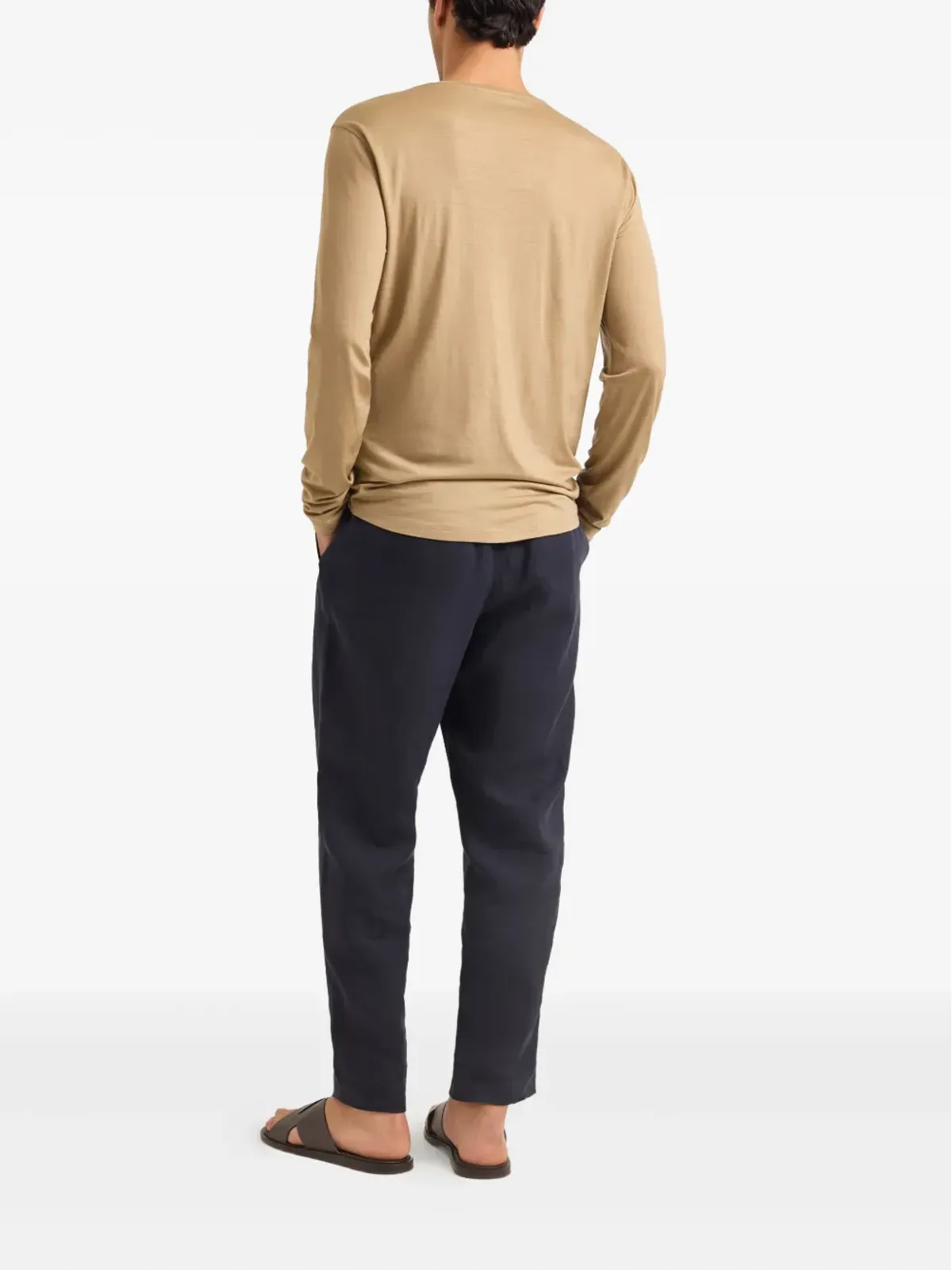 Orlebar Brown OB-T長袖メリノウールTシャツ - 画像3