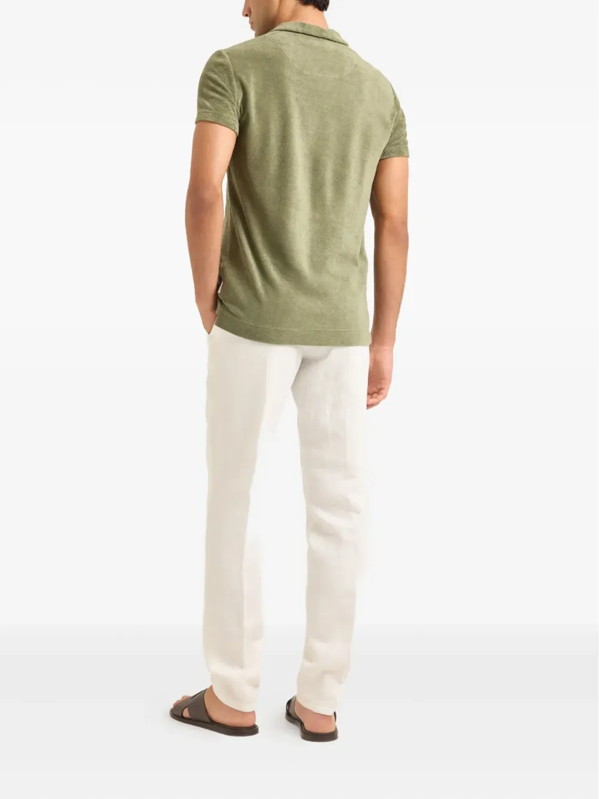 Orlebar Brown Terry Towelling pocket T-shirt - Green - 画像3