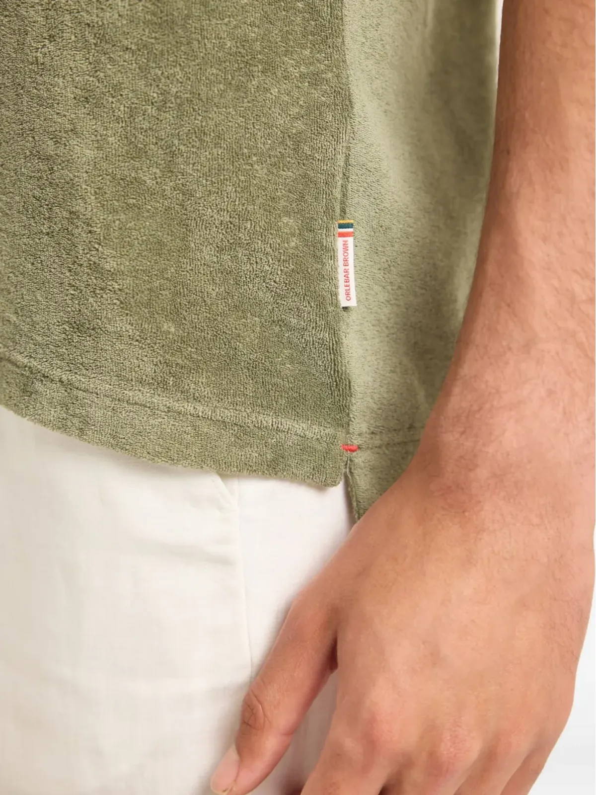Orlebar Brown Terry Towelling pocket T-shirt - Green - 画像4