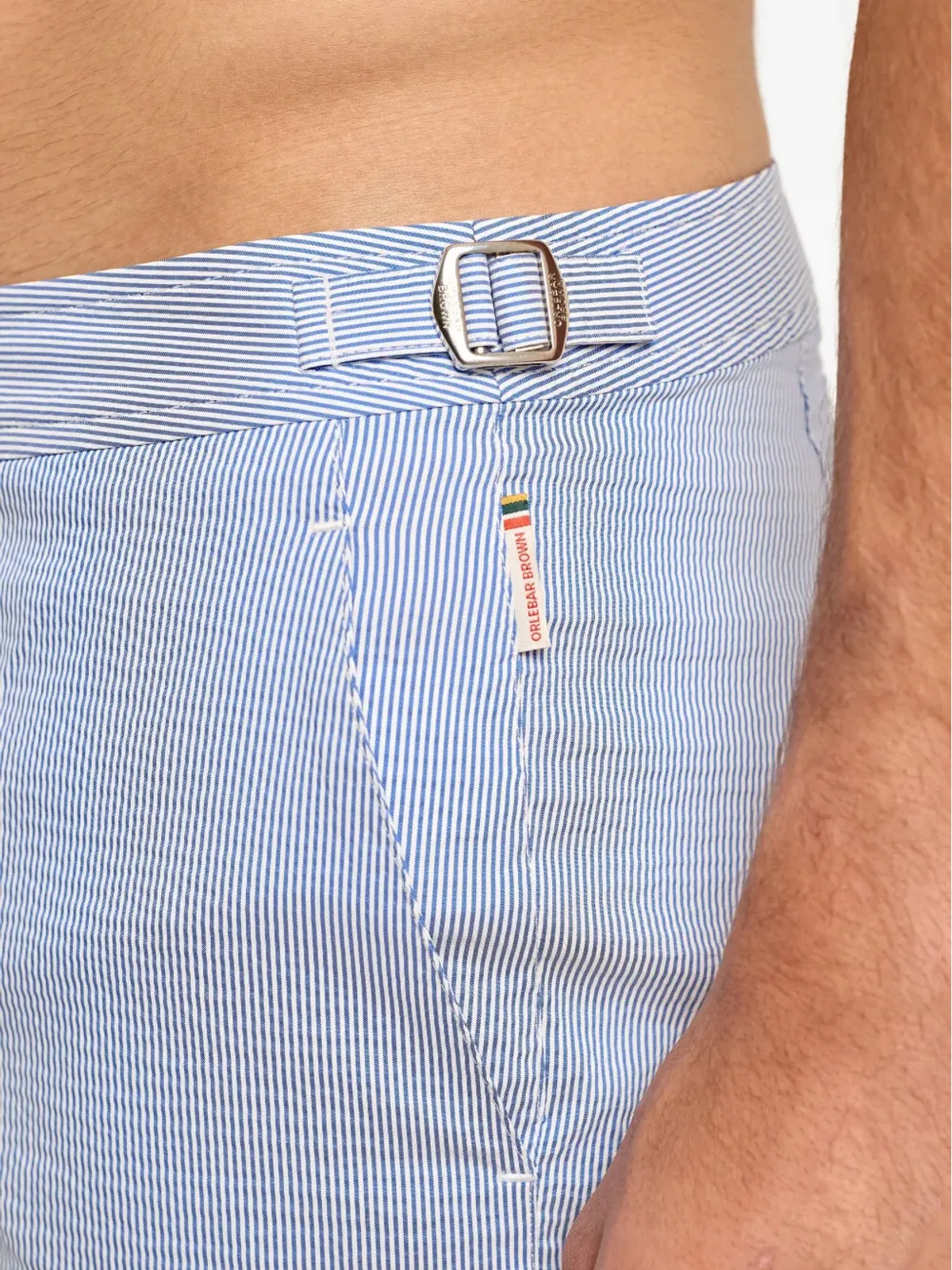 Orlebar Brown ブルドッグストライプ・シアサッカー・スイムショーツ - 画像3