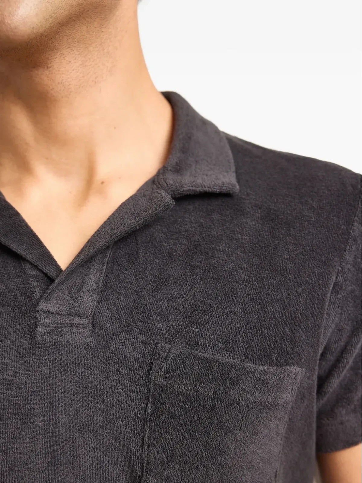 Orlebar Brown テリータオリングTシャツ グレー - 画像5