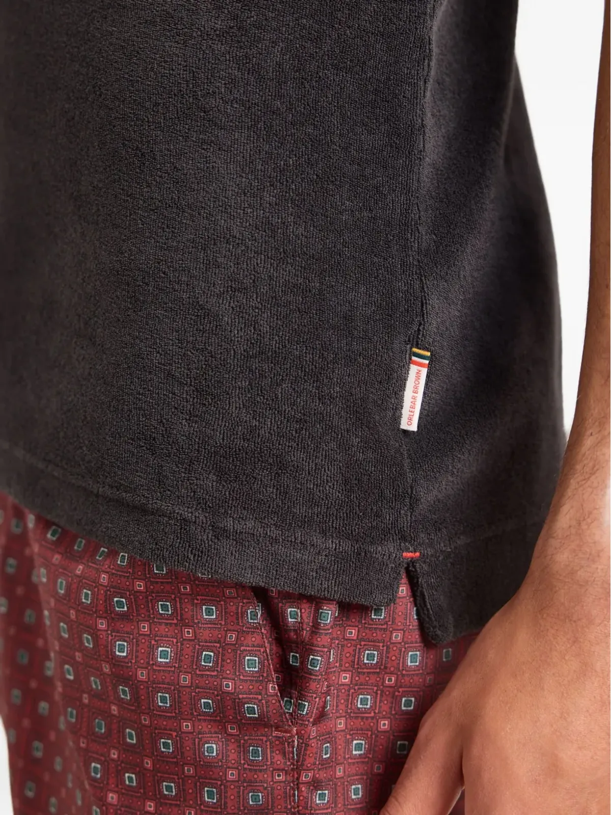 Orlebar Brown テリータオリングTシャツ グレー - 画像4