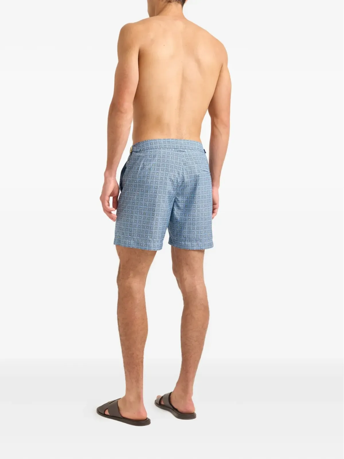 Orlebar Brown Bulldog Solstice geometric-pattern swim shorts - Blue - 画像5