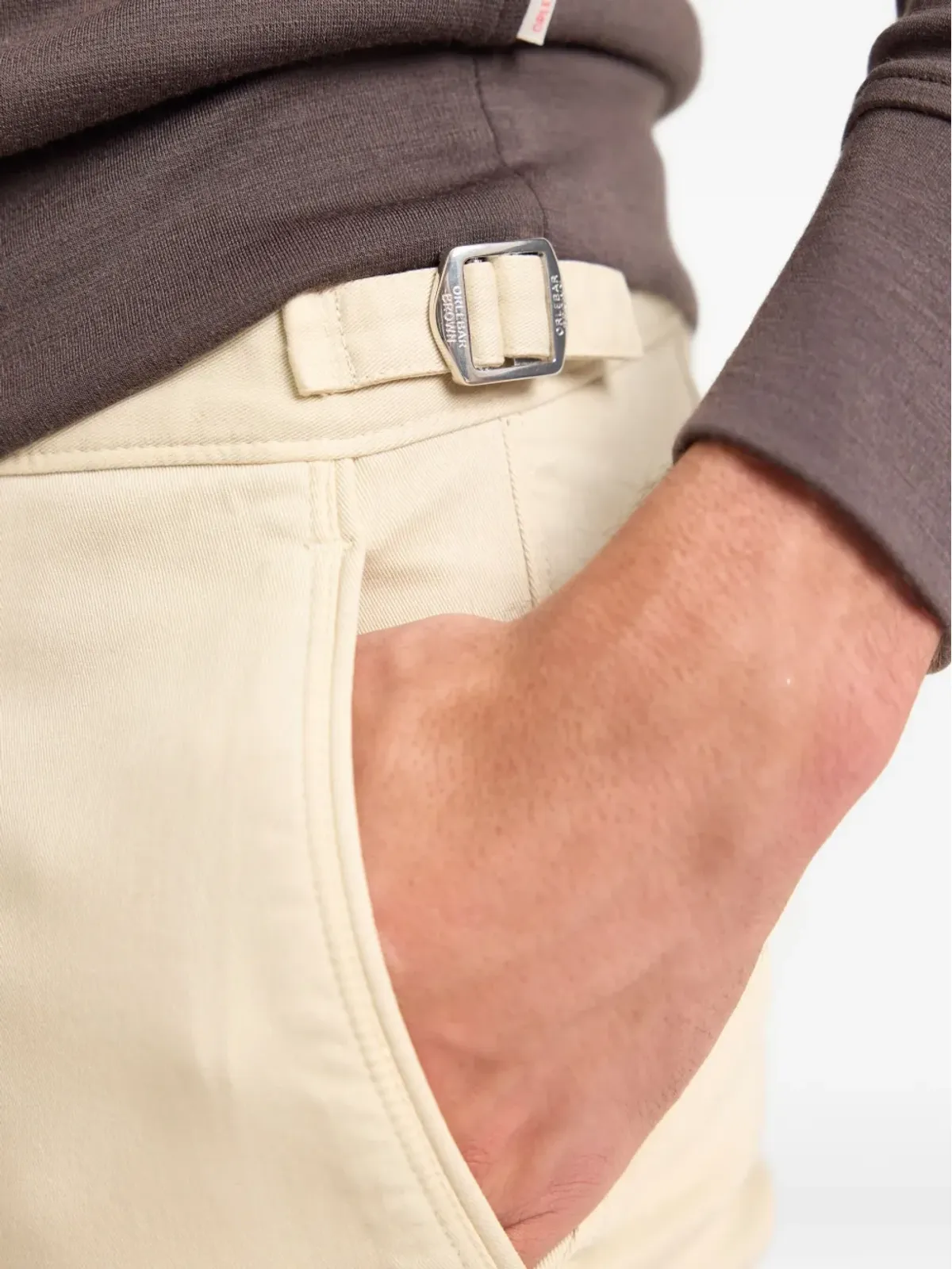 Orlebar Brown Fallonバックルチノパンツ - 画像4