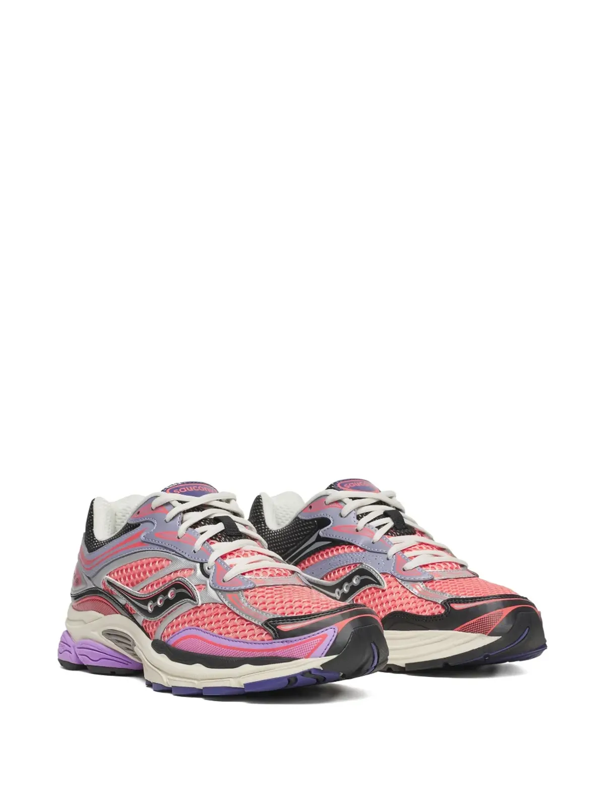 Saucony プログリッド オムニ ピンクパープル スニーカー - 画像2