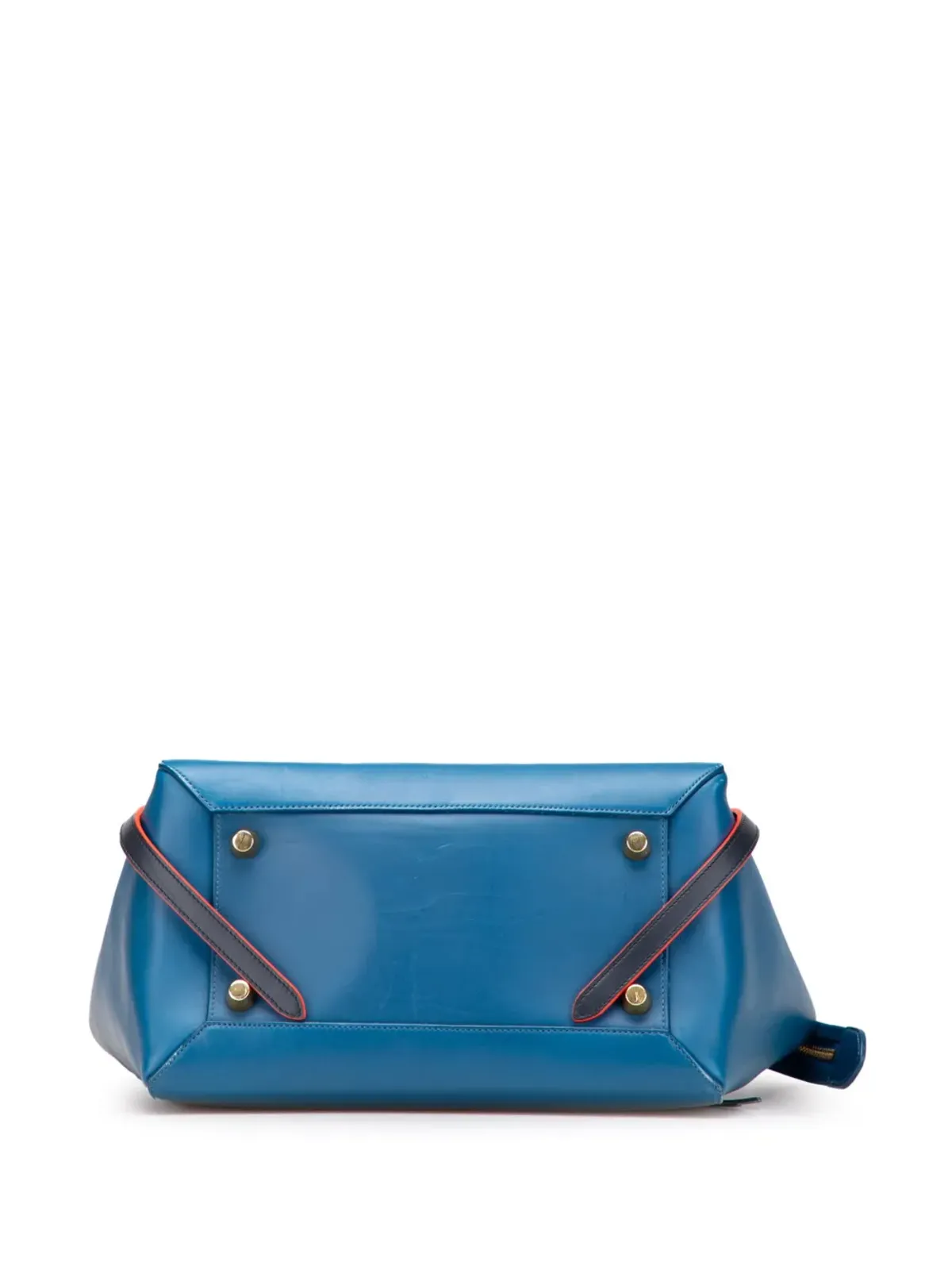 Celine Pre-Owned ミニ トリコロール スムース カーフスキン ベルトバッグ サッチェル - ブルー - 画像4