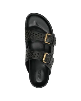 ISABEL MARANT Lennyo カットアウトバックル フラットサンダル - サムネイル4