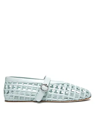 3juin Gwen カットアウトストラップ バレエフラット - Blue - サムネイル1