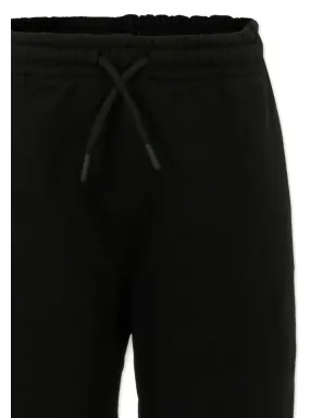 MSGM Kids logo-print cuffed casual trousers - Black - サムネイル3