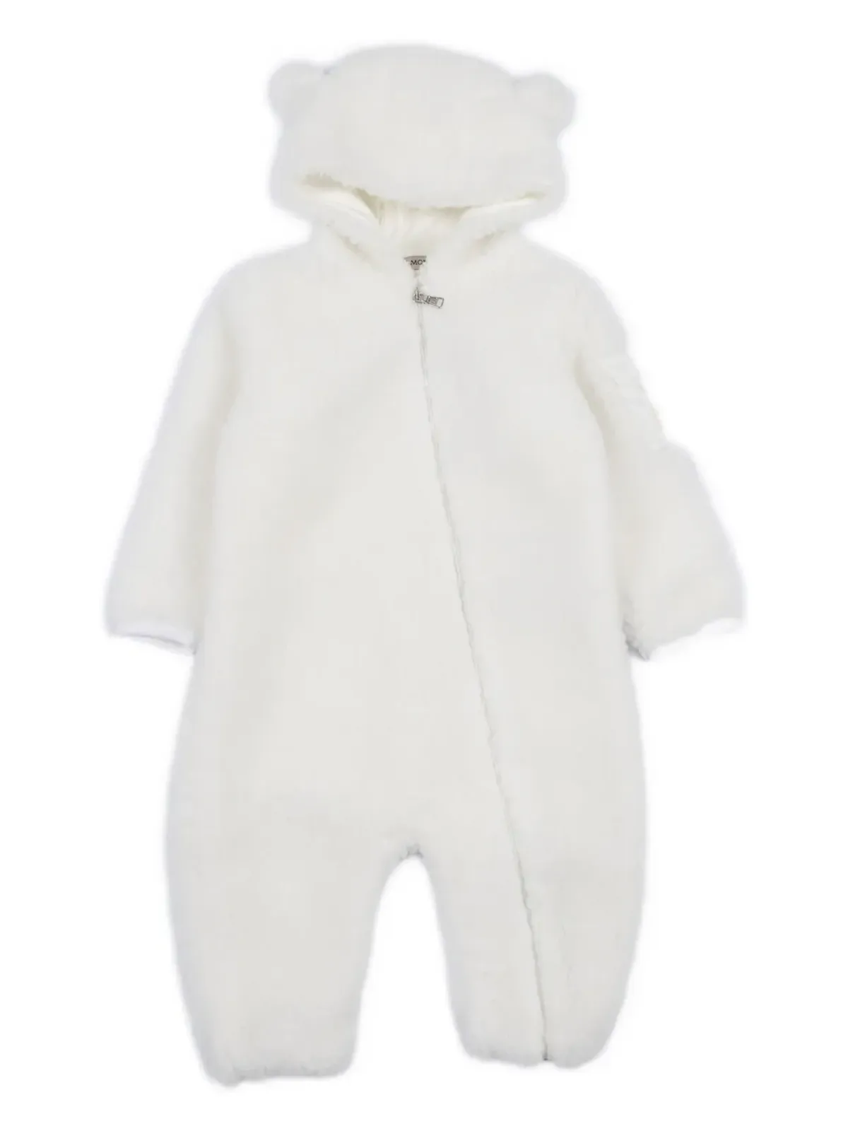 Moncler Enfant ベア耳フード付きロンパース - 画像1