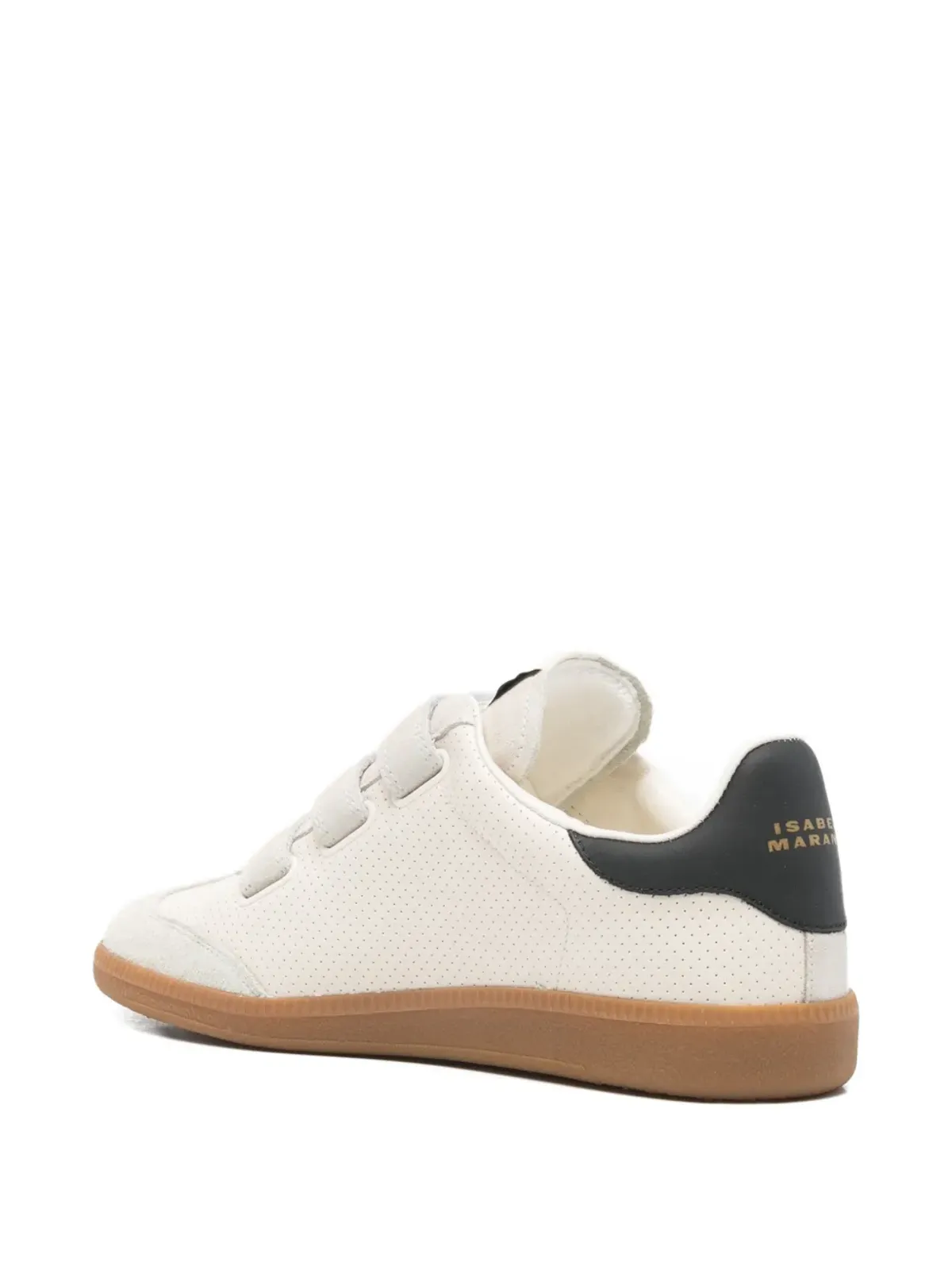 ISABEL MARANT perforated side-logo beth sneakers - 画像3