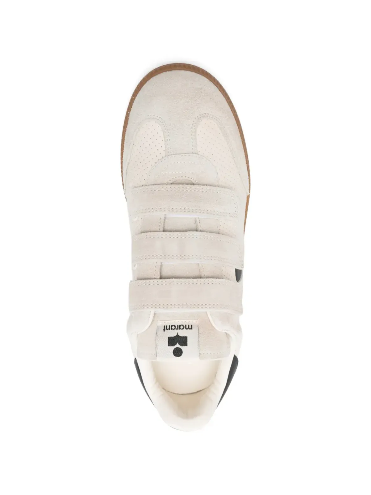 ISABEL MARANT perforated side-logo beth sneakers - 画像4