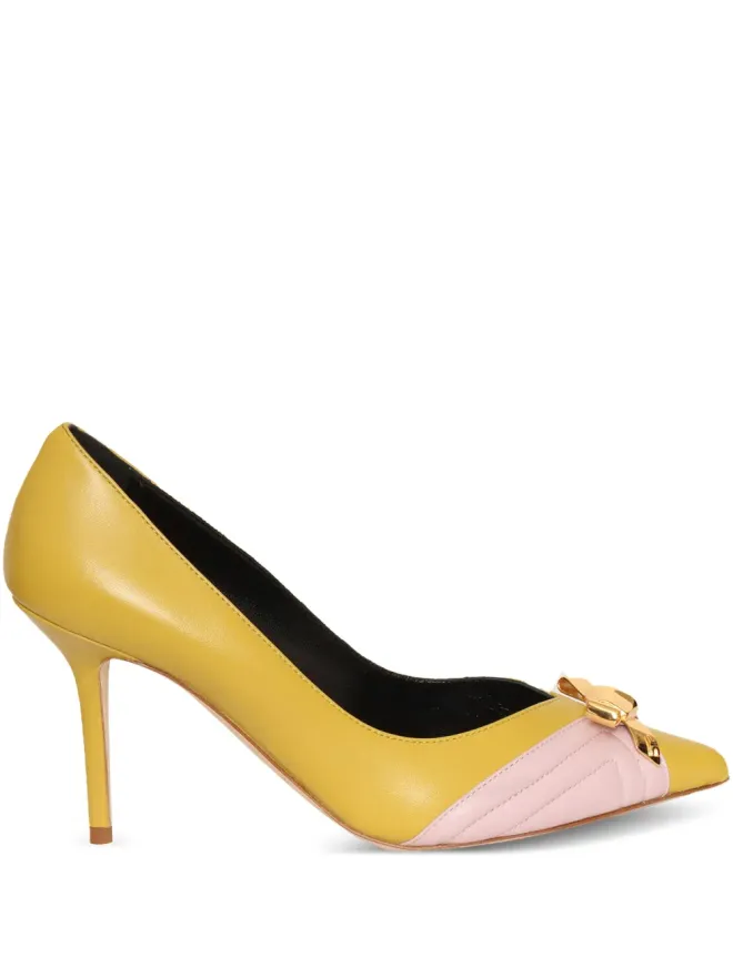 Elisabetta Franchi Elisabetta Franchi レザー リボンディテール パンプスの商品画像