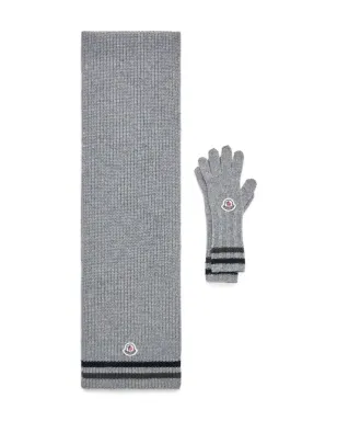 Moncler Enfant リブ編み ロゴパッチ セット - サムネイル1