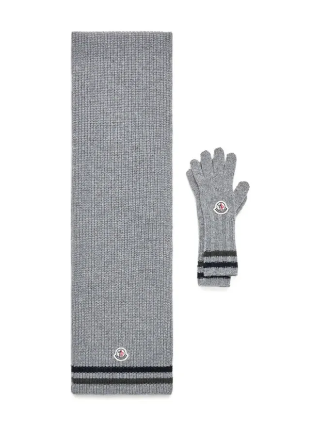 Moncler Enfant Moncler Enfant リブ編み ロゴパッチ セットの商品画像