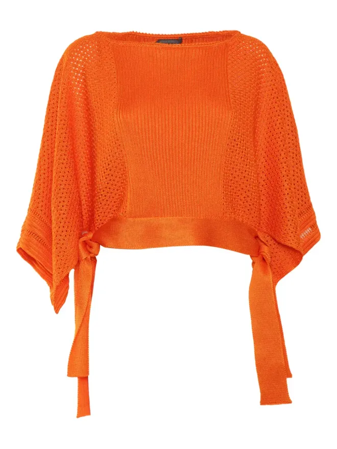 Alberta Ferretti Alberta Ferretti オープンニットタイディテールセーターの商品画像