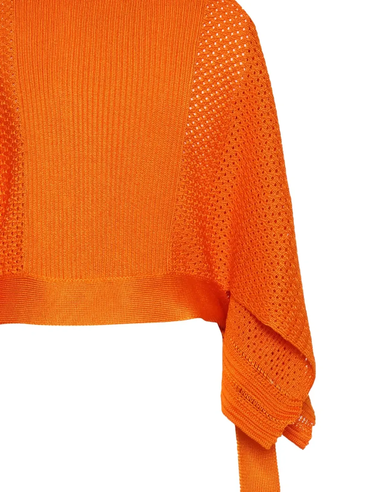 Alberta Ferretti オープンニットタイディテールセーター - 画像3