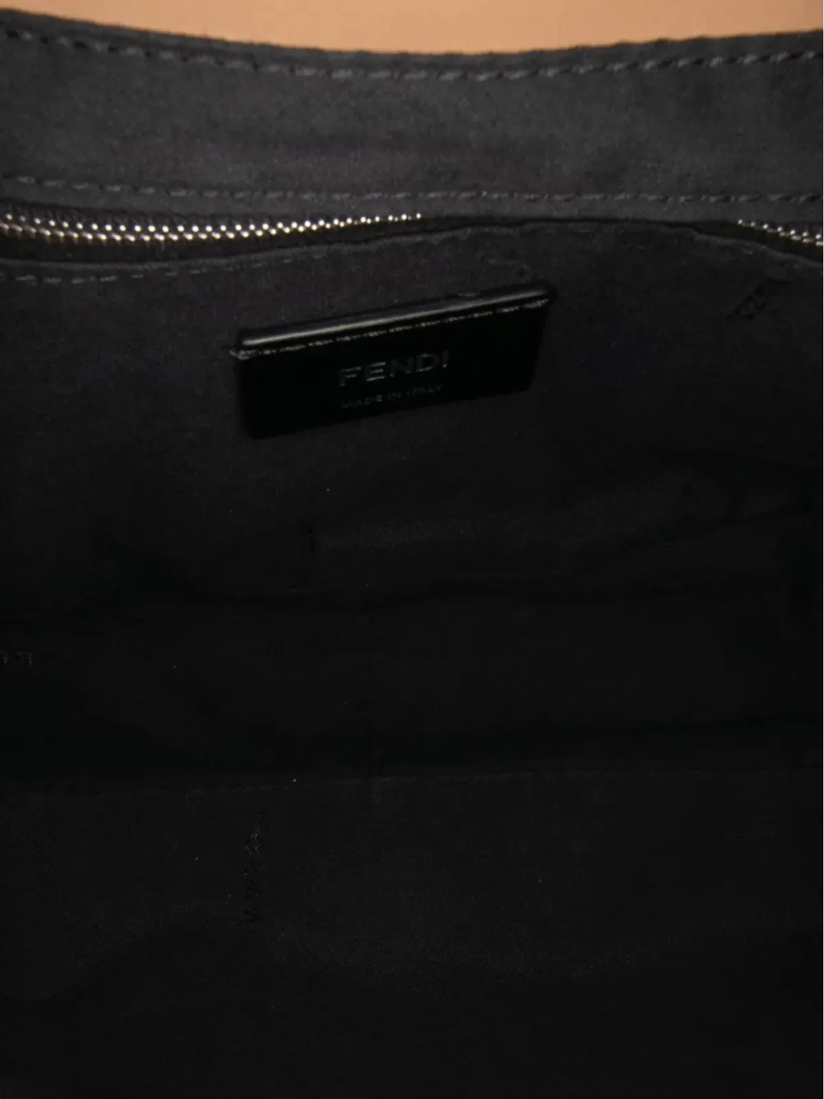 Fendi ZuccaとPequin キャンバス コンバーチブル バゲット サッチェル - 画像5