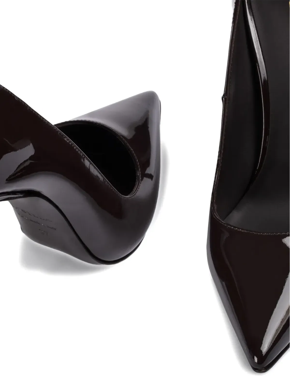 Le Silla 120mm EVAレザー ポインテッドトゥ パンプス - レッド - 画像4