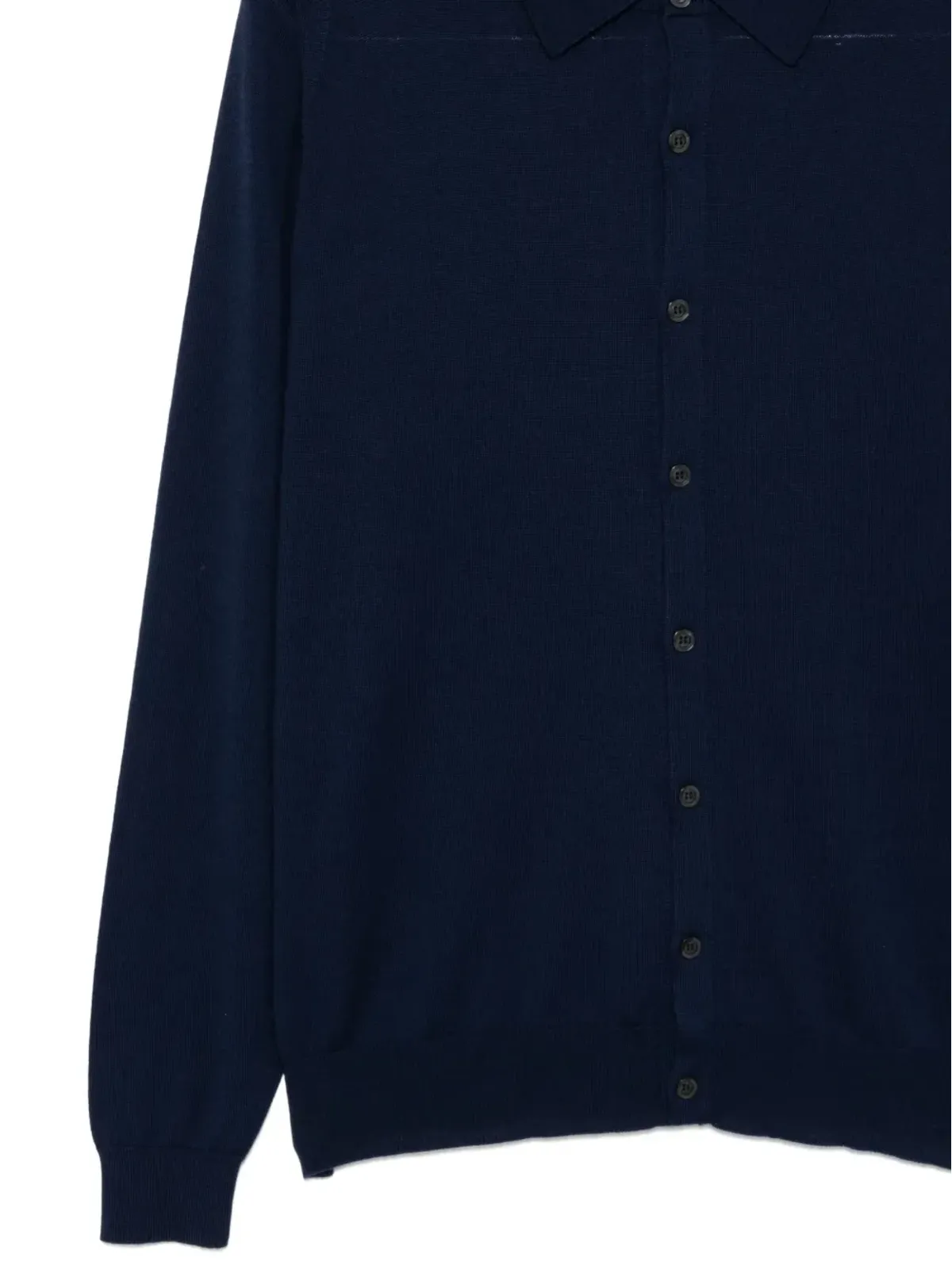 John Smedley ニットカーディガン ブルー - 画像3