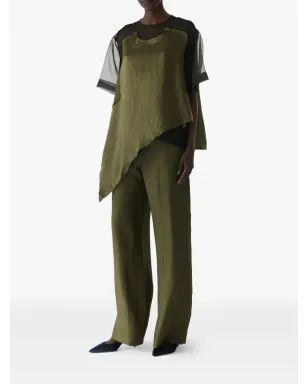 Jason Wu Collection アシンメトリーヘムのシワ加工Tシャツ - サムネイル3