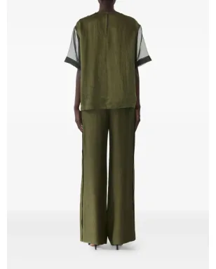 Jason Wu Collection アシンメトリーヘムのシワ加工Tシャツ - サムネイル4