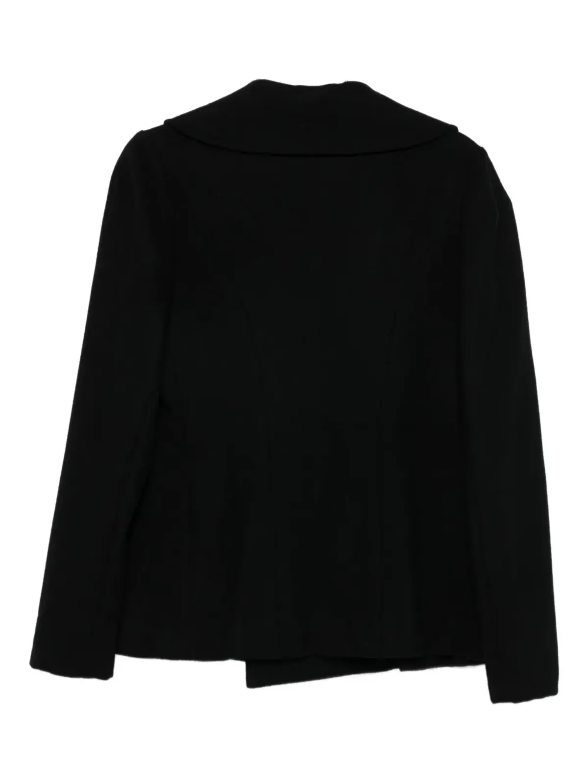 Yohji Yamamoto Pre-Owned 2000s ダブルブレスト ウール混紡 ジャケット - ブラック - 画像2