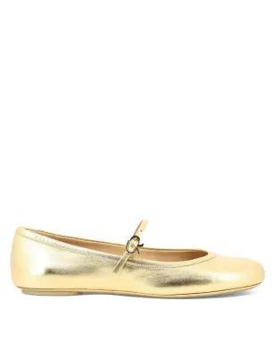 Gianvito Rossi バックルストラップ付き丸トゥ バレエフラット - Yellow - サムネイル1